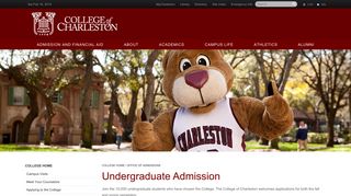 Undergraduate Admission - College of Charleston
