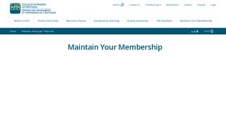 Members Area Login - New User - CNO