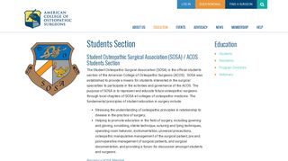 Students Section - American College of Osteopathic Surgeons