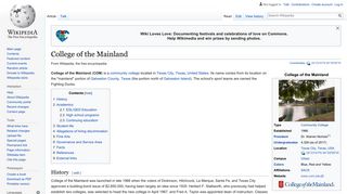 College of the Mainland - Wikipedia