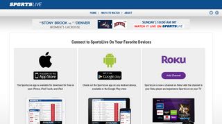 SportsLive Apps - Sports Live - College Sports Live