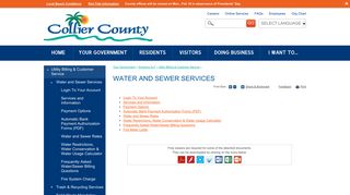 Water and Sewer Services | Collier County, FL