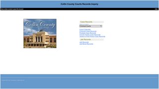 Collin County Courts Records Inquiry