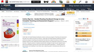 Amazon.com: Collins Big Cat – Guided Reading Handbook Orange to ...