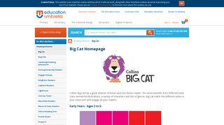 Big Cat Homepage - Education Umbrella