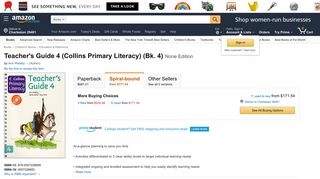 Amazon.com: Teacher's Guide 4 (Collins Primary Literacy) (Bk. 4 ...