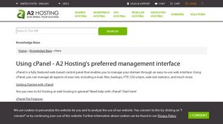 Using cPanel - A2 Hosting's preferred management interface