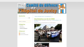 Manifestation du 04 10 2008 - comité de défense de l'hopital de Juvisy