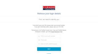 Forgot your login details? – Colonial First State
