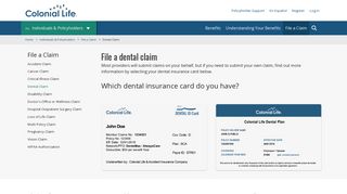 File Colonial Life Dental Claim Forms | Colonial Life