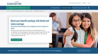 Individual & Group Dental & Vision Insurance for ... - Colonial Life