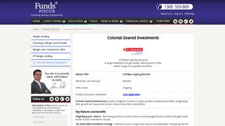 Colonial Margin Lending Rebate Offer | Funds Focus