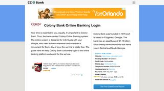 Colony Bank Online Banking Login - CC Bank
