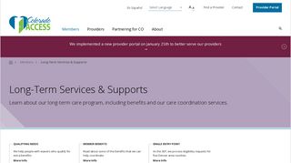 Long-Term Services & Supports - Colorado Access