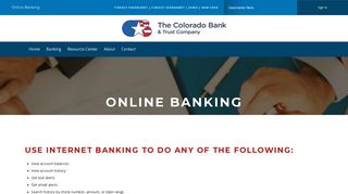 Online Banking - The Colorado Bank & Trust Company
