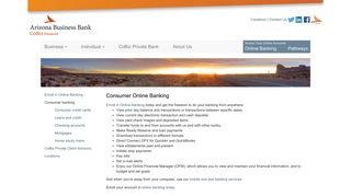 AZ Business Bank Online Banking for Consumers