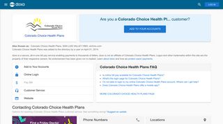 Colorado Choice Health Plans: Login, Bill Pay, Customer Service and ...