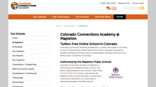Mapleton Virtual School | Colorado Connections Academy