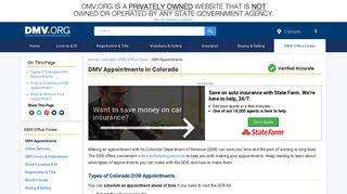 Appointments at the Colorado DMV | DMV.ORG