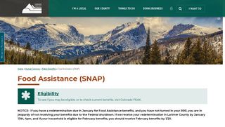 Food Assistance (SNAP) | Larimer County