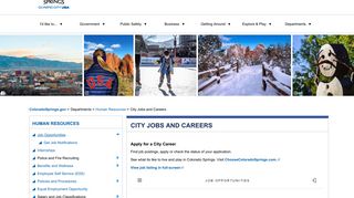 City Jobs and Careers | Colorado Springs