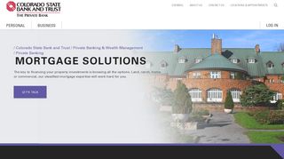 Mortgage Solutions - Colorado State Bank and Trust