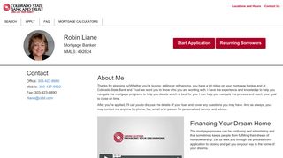 Robin Liane - Colorado, Colorado State Bank and Trust - BOKF