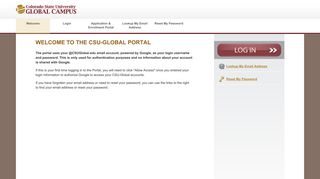 Welcome to the CSU-Global Portal at Colorado State University ...