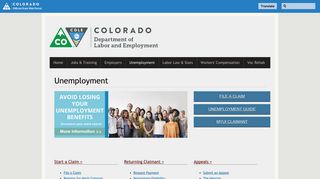 Unemployment | Colorado Department of Labor and Employment