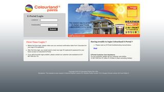E-Portal Log In - Colourland Paints Malaysia