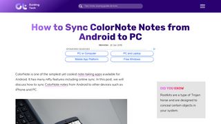 How to Sync ColorNote Notes From Android to PC - Guiding Tech