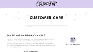 How do I track the delivery of my order? – ColourPop