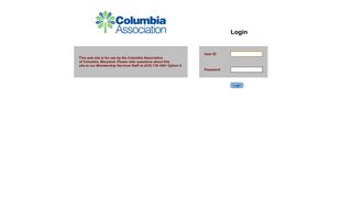 Columbia Association Login