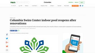 Columbia Swim Center indoor pool reopens after renovations - Patch