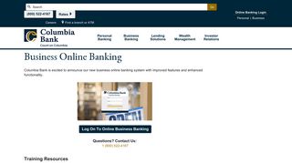 Columbia Bank - Business Online Banking