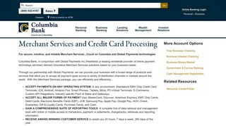 Columbia Bank - Merchant Services