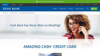 Amazing Cash Back Credit Card | Zions Bank