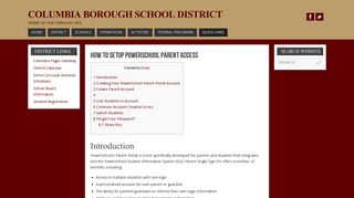 How to setup PowerSchool Parent Access - Columbia Borough School ...