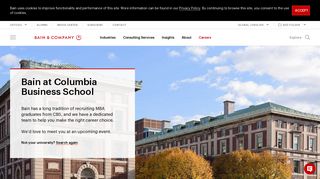 Bain at Columbia Business School - Bain & Company