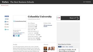 Columbia Business School - Forbes