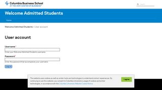 User account | Welcome Admitted Students - Columbia Business School