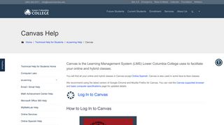 Canvas Help - Lower Columbia College