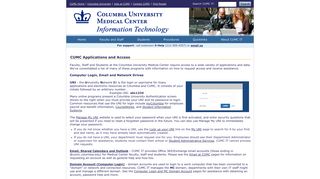 CUMC Applications and Access - CUMC IT - Columbia University ...