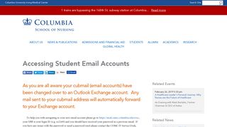 Accessing Student Email Accounts | School of Nursing - Columbia ...