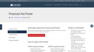 Financial Aid Portal - Lower Columbia College
