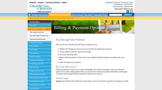 Pay through Our Website – Columbia Gas of Kentucky