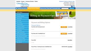 Billing - Payment Options – Columbia Gas of Kentucky
