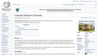 Columbia Southern University - Wikipedia