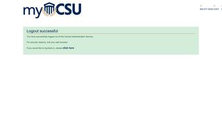 Logout successful - myCSU – Columbia Southern University