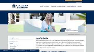 FSA - How to Apply | Columbia Southern University